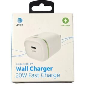 AT&T 20W Fast Charge Single USB-C Wall Charger